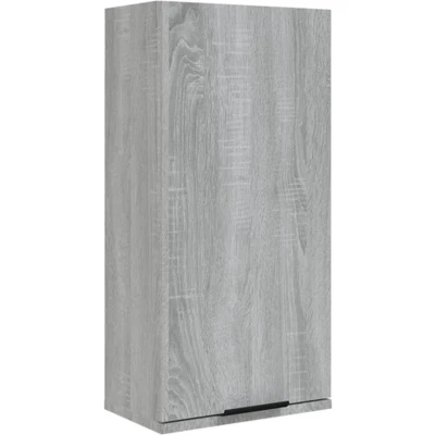 Afbeelding van Badkamerkast wandgemonteerd 32x20x67 cm grijs sonoma eikenkleur
