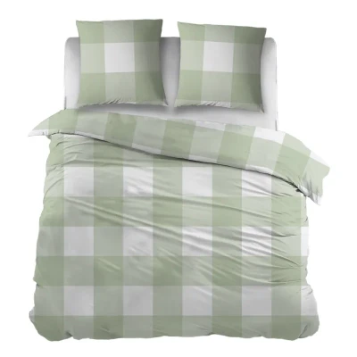 Afbeelding van Snoozing Maaike Dekbedovertrek Tweepersoons 200x200/220 cm Green