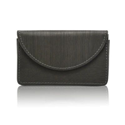 Afbeelding van Visitekaarthouder / Business Card Holder Houtpatroon Zwart