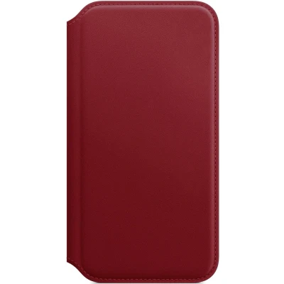 Afbeelding van Apple Leren Folio Hoesje iPhone X Rood