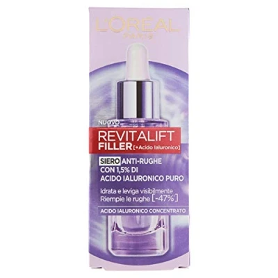 Afbeelding van L&#039;Oréal Paris Revitalift Filler gezichtsserum, afstotende werking en anti rood, sterk geconcentreerd met 1,5% hyaluronzuur, 30 ml