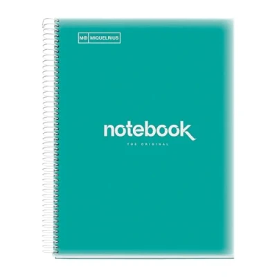 Afbeelding van Miquelrius Notitieboek emotions, 1 gekleurd lint, A4, 80 vellen geruit 5 mm, 90 g, 4 perforaties, omslag van doorschijnend polypropyleen, kleur koraal