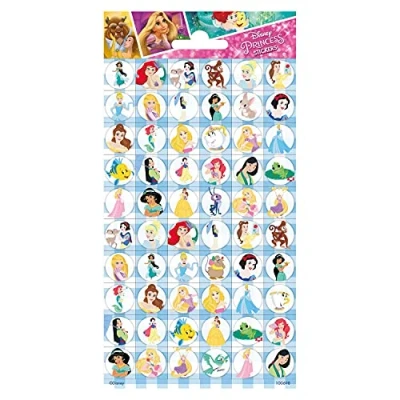 Afbeelding van Funny Products Stickers Princess 20 X 10 Cm Papier 60 Stuks