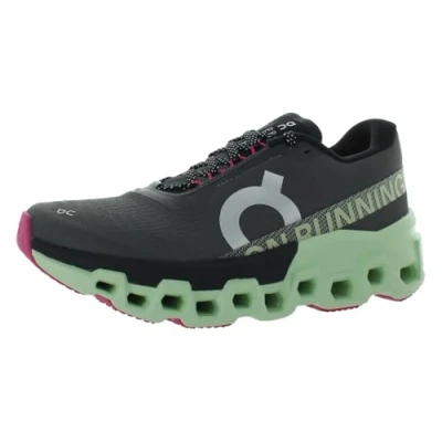 Afbeelding van On Cloudmonster 2 Hardloopschoenen neutraal Asphalt lima, Dames, Maat: 42.5, lima Polyester