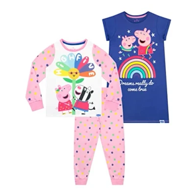 Afbeelding van Peppa Pig Pyjama voor meisjes en nachthemd, Meerkleurig