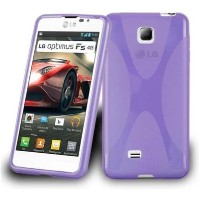 Afbeelding van Cadorabo Hoesje geschikt voor LG OPTIMUS F5 / LUCID 2 in LILA VIOLET Beschermhoes gemaakt van flexibel TPU silicone Case Cover