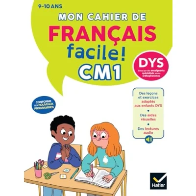 Afbeelding van MON CAHIER DE FRANCAIS FACILE DYS CM1