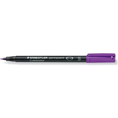 Afbeelding van Staedtler 313 6 Lumocolor S Permanent Marker Violet