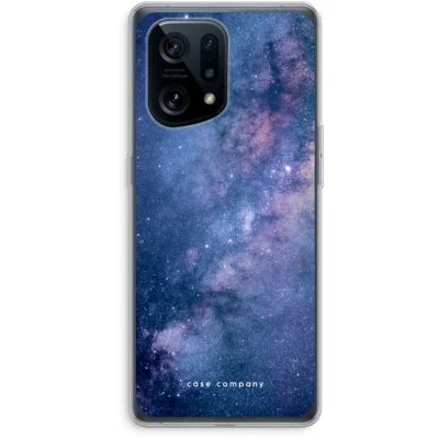 Afbeelding van Case Company® hoesje geschikt voor Oppo Find X5 Nebula Soft Cover Telefoonhoesje Bescherming aan alle Kanten en Schermrand