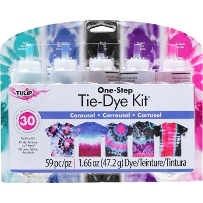 Afbeelding van One step Tie Dye Kit Carousel 5 kleuren 47.2g
