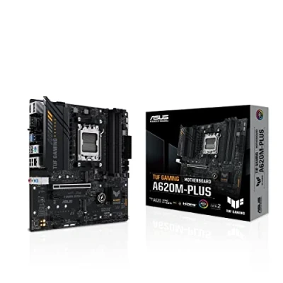 Image de ASUS TUF GAMING A620M PLUS carte mère micro ATX Socket AM5 AMD A620 Chipset USB 3.1 Gen 1, C 3.2 1 2.5 Gigabit LAN graphique embarquée (unité centrale requise) audio HD (8 canaux)