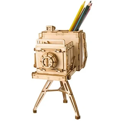 Afbeelding van Robotime Modern 3D Houten Puzzel Vintage Camera