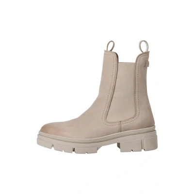 Afbeelding van Tamaris Chelsea Dameslaarzen 1 25901 41 Taupe Nubuc 353 EU, Grijs