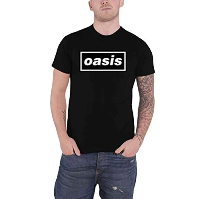 Afbeelding van Oasis Decca Logo Heren T shirt XL Zwart