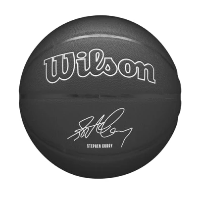 Afbeelding van Wilson NBA Player Evergreen Bskt Curry, Unisex, Zwart, basketbal, maat: 7