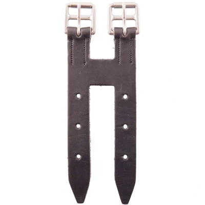 Afbeelding van BR Singelverlenger Classic Leer met RVS Gespen One Size Zwart
