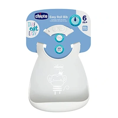 Afbeelding van CHICCO SILICONEN SLABELLEN GRIJS