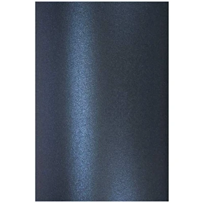 Afbeelding van Netuno 20 x donkerblauw parelmoer karton A4 210 297 mm 250 g aster metallic koninginnen blauw gekleurd voor uitnodigingen DIY wenskaarten decoratie verjaardag knutselen