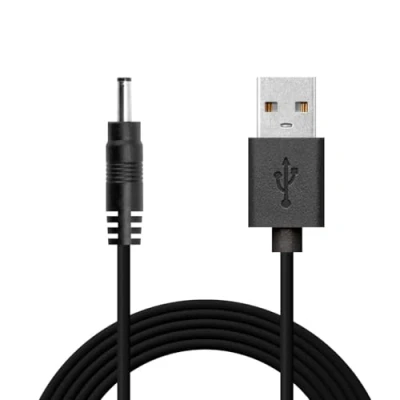 Afbeelding van OcioDual USB kabel, 2 A, 5 V, 3,5 mm, DC 80 cm, oplader voor tablet, PDA Android, MP3, zwart