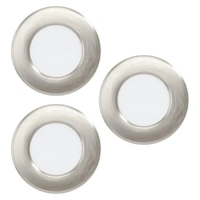 Afbeelding van EGLO Fueva 6 Inbouwspot LED Ø 8.8 cm Grijs Instelbaar wit licht (2700K, 4000K, 6500K) Set van 3 stuks