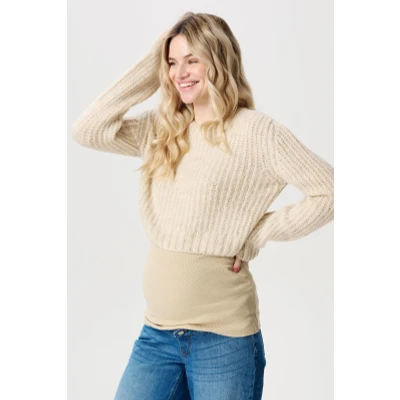 Afbeelding van Noppies Trui, Dames, Maat: XL, Whitecap gray