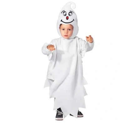 Afbeelding van Widmann Spook &amp; Skelet Kostuum Tekenfilm Casper Kind Wit / Beige Maat 104 Halloween Verkleedkleding