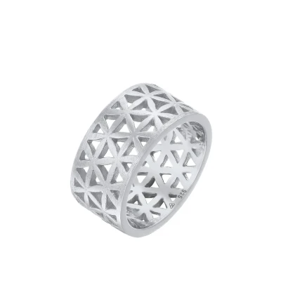 Afbeelding van Elli Statement Design Ring, Dames, Maat: 54, Silber