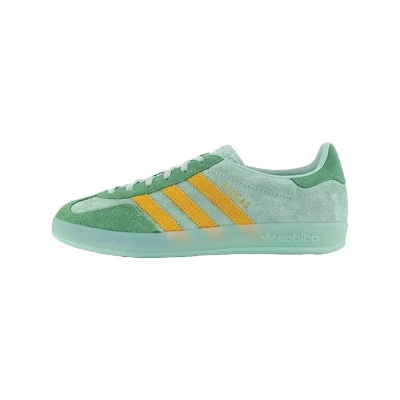 Afbeelding van adidas Vanquish 6 Lea Hardloopschoenen voor heren, Groen Crew Geel, 38 EU