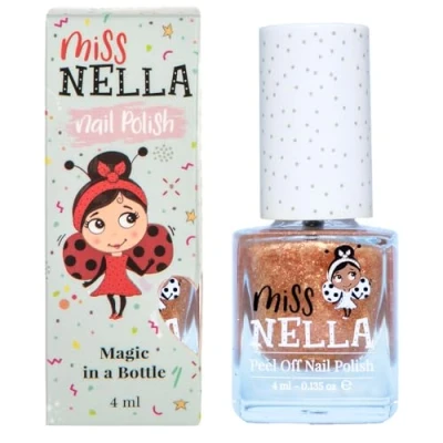 Afbeelding van Miss Nella New Magic Collection OPEN, SESAM speciale gouden nagellak met glitter voor kinderen, peel off formule, op waterbasis en geurloos