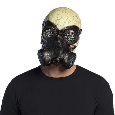 Afbeelding van Boland Latex hoofdmasker Gas skull Volwassenen Skelet Halloween en Horror