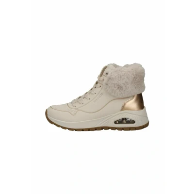 Afbeelding van Skechers Uno Rugged Fall Shimmer Dames Laarzen Creme