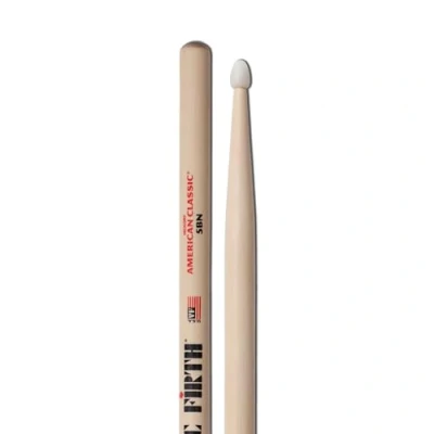Afbeelding van Vic Firth 5BN Paar drumstokken met nylon tip, hickory