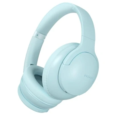 Afbeelding van DOQAUS bluetooth hoofdtelefoon, draadloos, 5.4, looptijd van 90 uur, 3 EQ modi, draadloze hoofdtelefoon met microfoon, voor telefoon/pc/reizen (ijsblauw)