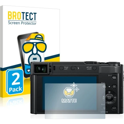 Afbeelding van BROTECT Screenprotector voor Panasonic Lumix DC TZ202 / TZ202D Folie Beschermfolie matte (2 Stuks)