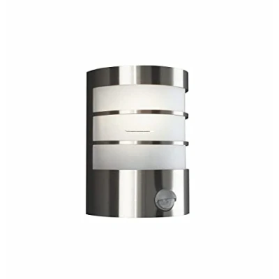 Afbeelding van Philips myGarden Calgary led wandlamp met bewegingsmelder, vereist 60 W gloeilamp, roestvrij staal