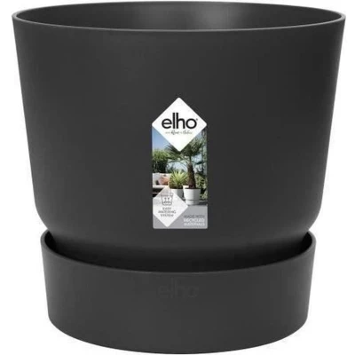 Afbeelding van Greenville rond 30 bloempot living black buiten dia. 29,5 x h 27,8 cm elho