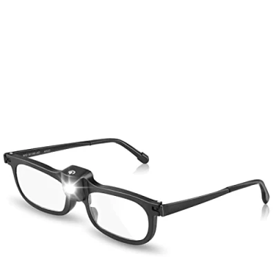 Afbeelding van Delixike 200% vergrootglas met ledlicht, helder zicht, handsfree, voor nauw werk, sieraden, handwerk, lezen, vrije tijd