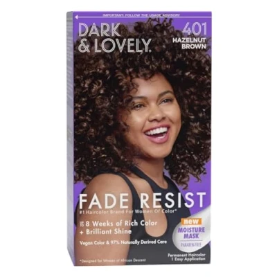 Afbeelding van Dark &amp; Lovely Hair Color 401 Hazelnut Brown