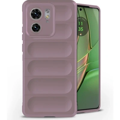 Afbeelding van iMoshion Hoesje Geschikt voor Motorola Edge 40 Siliconen EasyGrip Backcover Paars