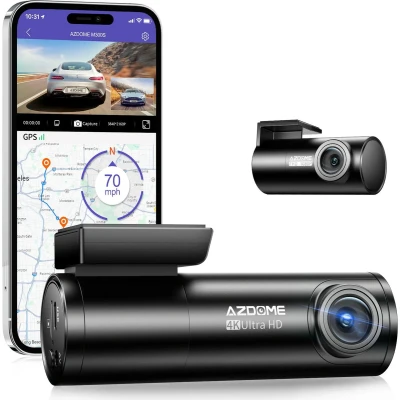 Afbeelding van AZDome M300S 4K 2CH Dual Wifi GPS dashcam voor auto