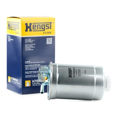 Afbeelding van HENGST FILTER H70WK05 Brandstoffilter Pijpfilter VOLKSWAGEN: GOLF 2, Transporter 3 Bus, 4, SEAT: Alhambra I, TOLEDO 1, Ibiza 2