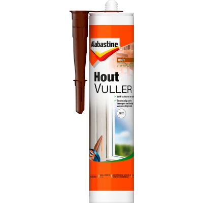 Afbeelding van Alabastine Houtvuller Koker Wit Schildersbenodigdheden