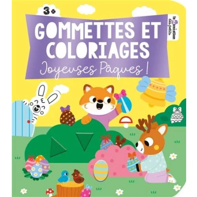 Image de Gommettes et coloriages Joyeuses Pâques !