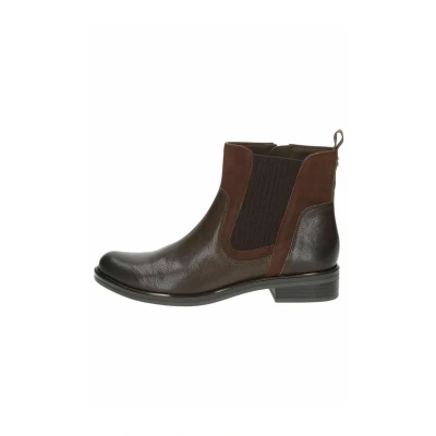Afbeelding van Caprice Chelsea Korte laarzen, Dames, Maat: 36, Dk brown comb Leer en textiel