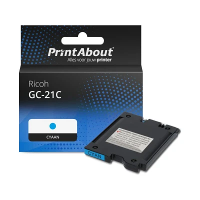 Afbeelding van Huismerk Ricoh GC 21C (405533) Inktcartridge Cyaan