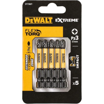 Afbeelding van DeWALT DT7392T Extreme Impact Torsion Schroefbits PZ3 50mm 5 Stuks