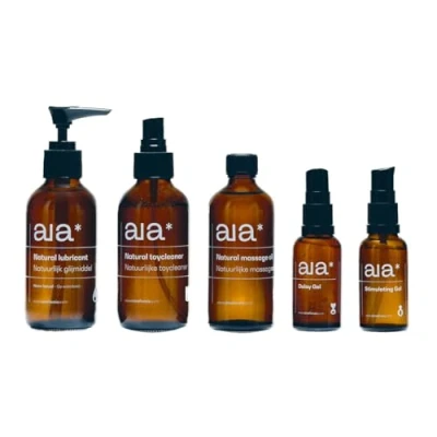 Afbeelding van Aia* Bundel Natuurlijk Glijmiddel op waterbasis Natuurlijke Massageolie Toycleaner Stimulerende Gel Delay