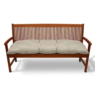 Afbeelding van Beautissu Bankkussen Flair BK Zitkussen Tuinkussen 120x50x8 cm natuur kussen voor tuinbank