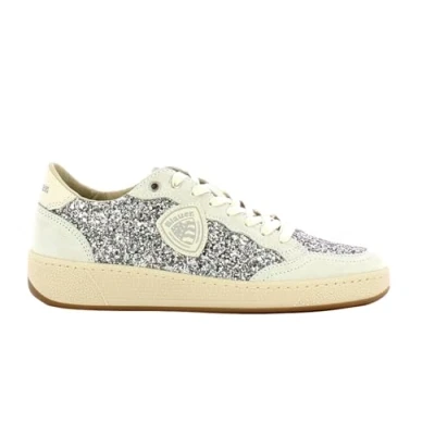 Afbeelding van Blauer Olympia Sneakers laag, Dames, Maat: 36, Silver Leer/ synthetisch