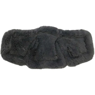 Afbeelding van Stübben Singelbontje Equi Soft Lambskin Anthraciet/Zwart 50 150cm